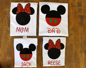 Matching Family Disney Christmas Shirts, Women's Disney Shirts, Minnie Christmas shirt, Mickey Christmas Shirts, Family Disney Shirts,