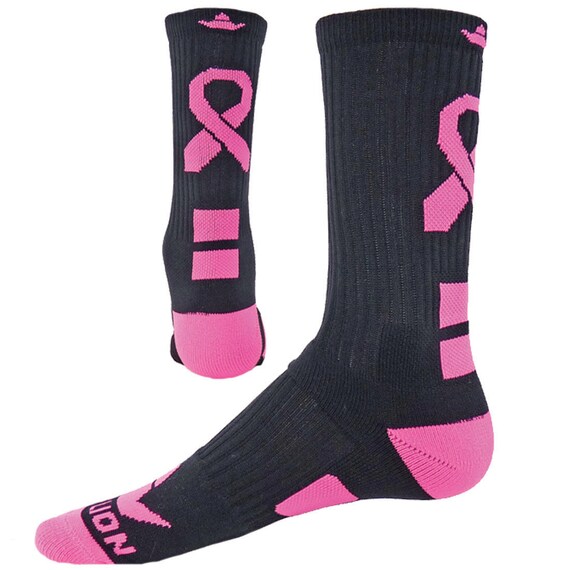 GENESIS RIBBON Athletic Crew socks pink by FloccosTradingPost