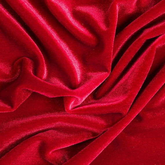 Items similar to Stretch Velvet Fabric Sold By the Yard on Etsy