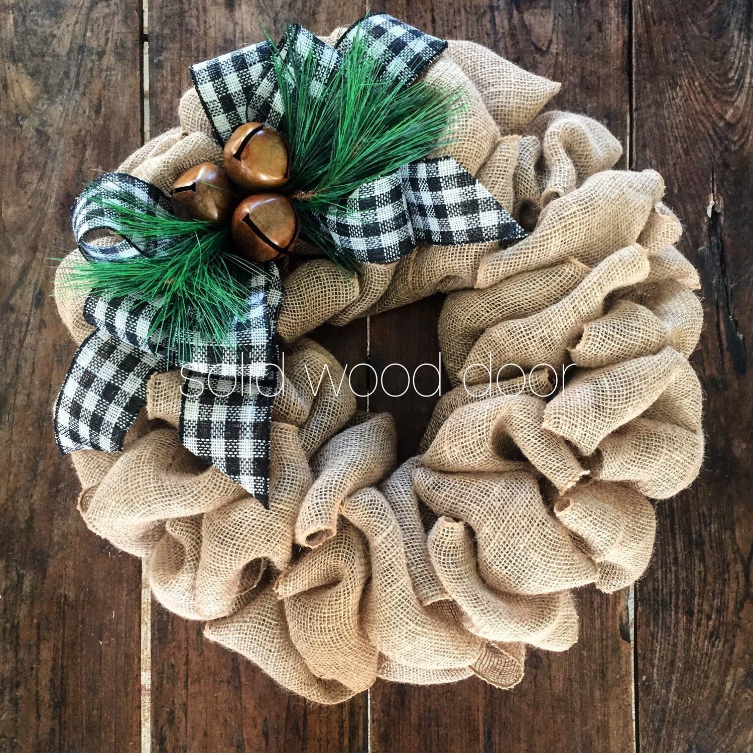 Christmas Burlap Wreath 22 Xmas Wreath Rustic burlap Christmas Burlap Wreaths
