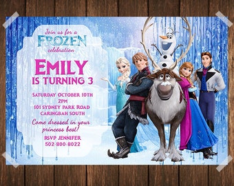 Frozen birthday invitation