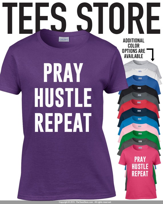 hustle travel repeat t shirt