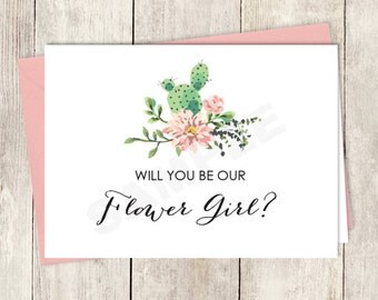 Will you be our flower girl | Etsy