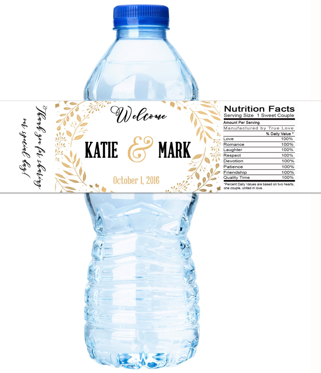 30 Wedding Water Bottle Labels Wedding Bottled Water Labels