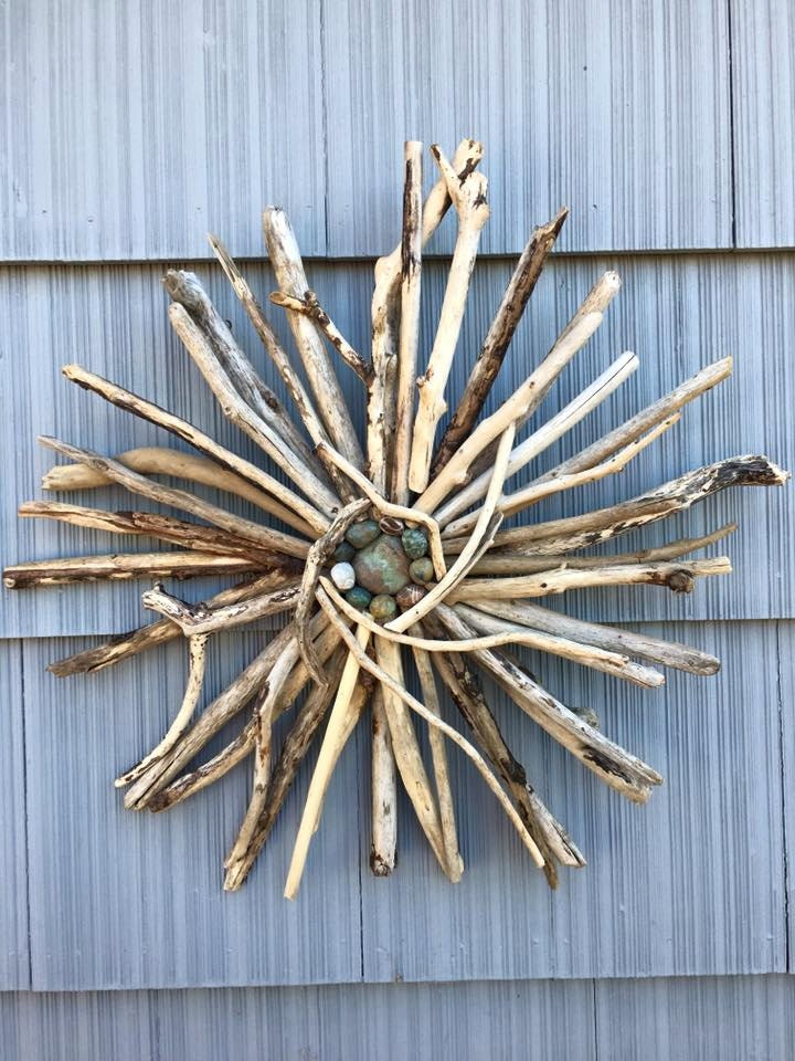 Driftwood Sun Driftwood Wall Hanging Beach Decor Home Decor