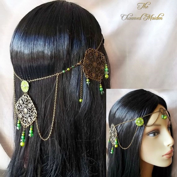 Renaissance Headdress Medieval Headpiece Head by TheCharmedMaiden