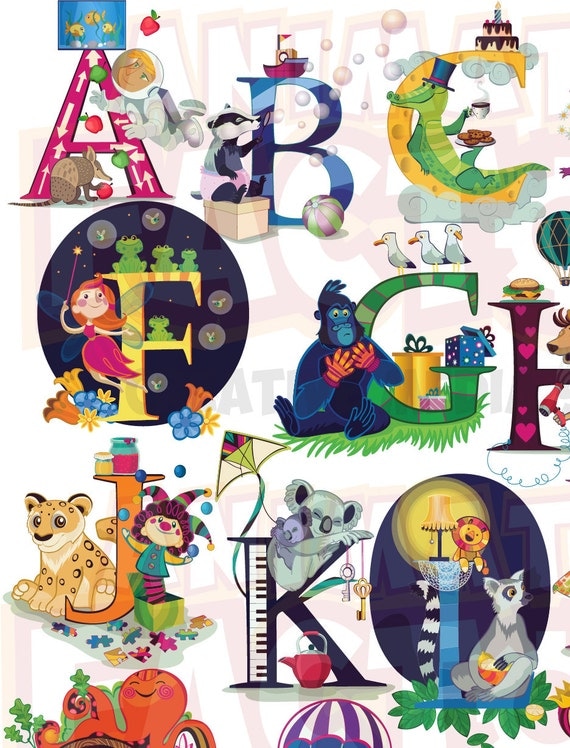 A1 Super High Detail Alphabet Poster Printable