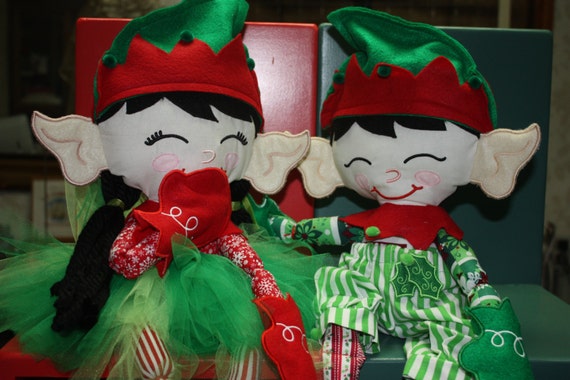 Elf Doll Christmas Elf Doll Choose boy girl or both