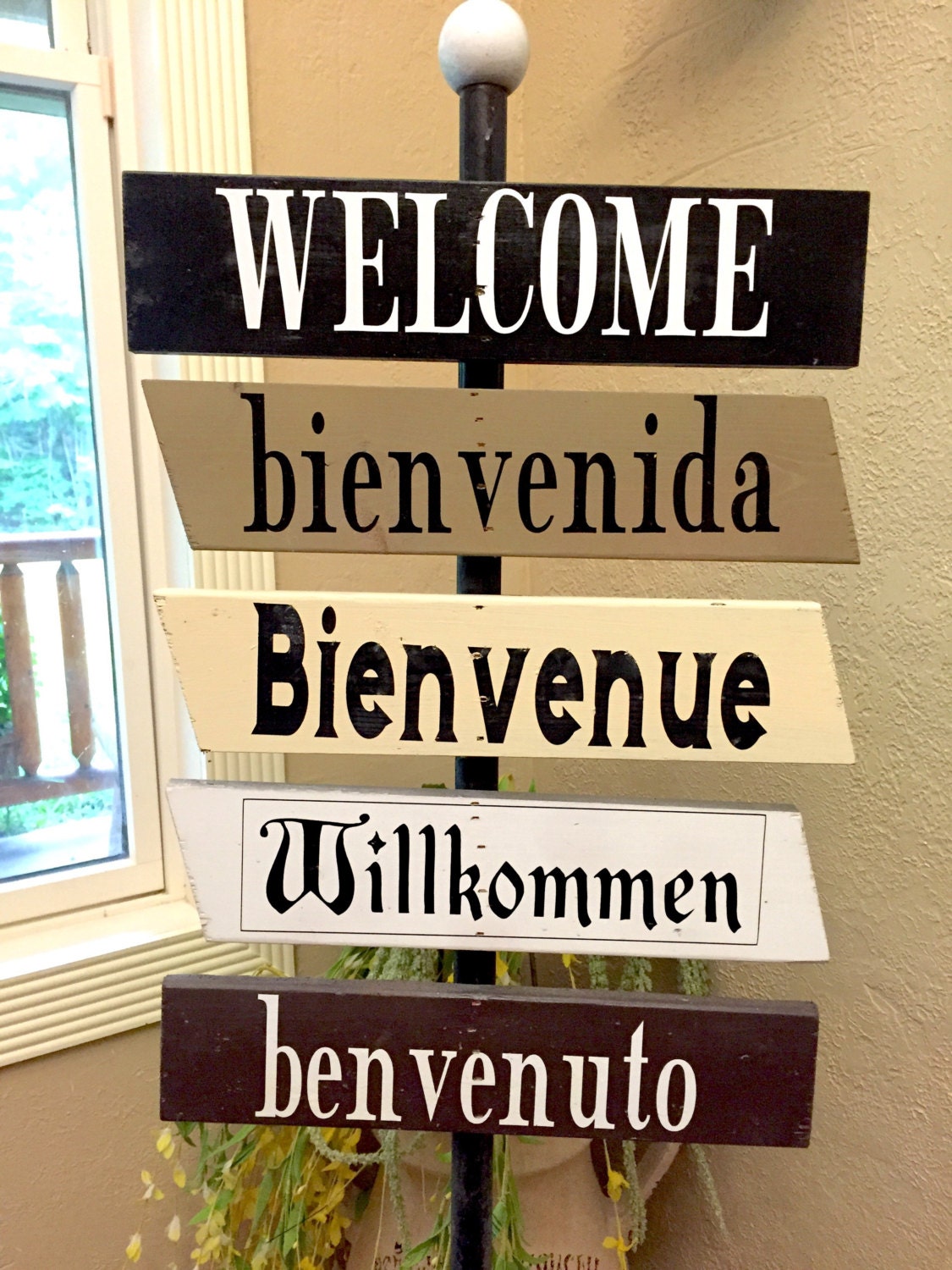 Multilingual Welcome Sign Four Size Yard Sign Different