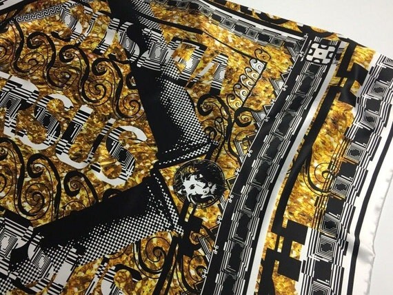 VERSACE fabric 100% Silk Satin for summer by FashionFabrics4U