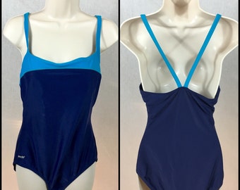 90s SPEEDO Vintage // Large \\ Swimsuit One-piece Padded Beach Active Sport