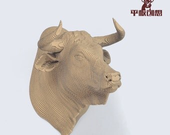 Bull Trophy - DIY Cardboard Craft