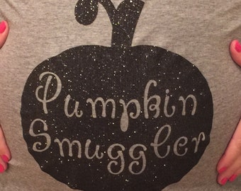 Pumpkin Smuggler Maternity Iron-On