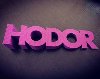 HODOR Doorstop, Game of Thrones 3D Printed Hodor Door Stop
