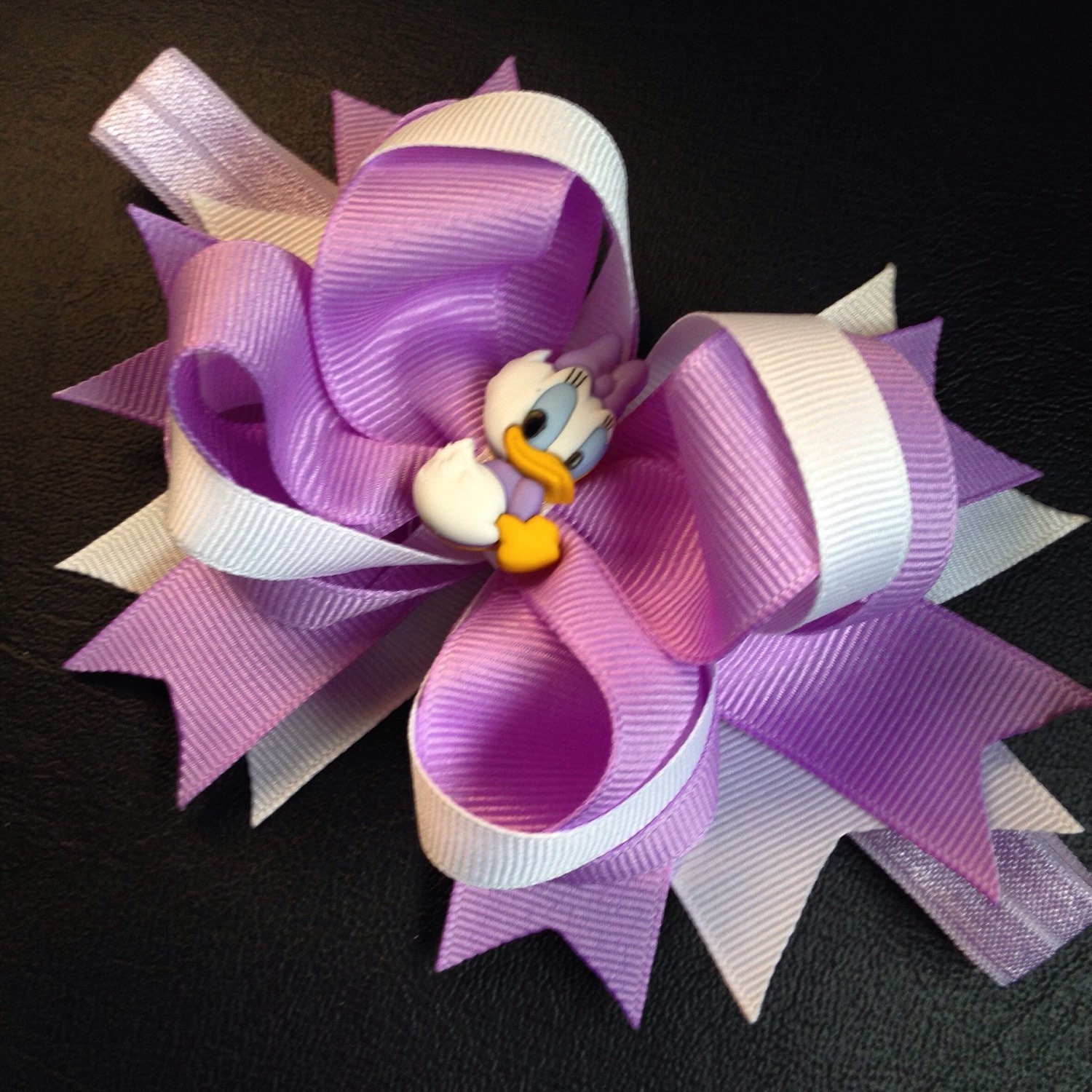 Daisy bow bigbow hairbow hair bow daisy headband daisy