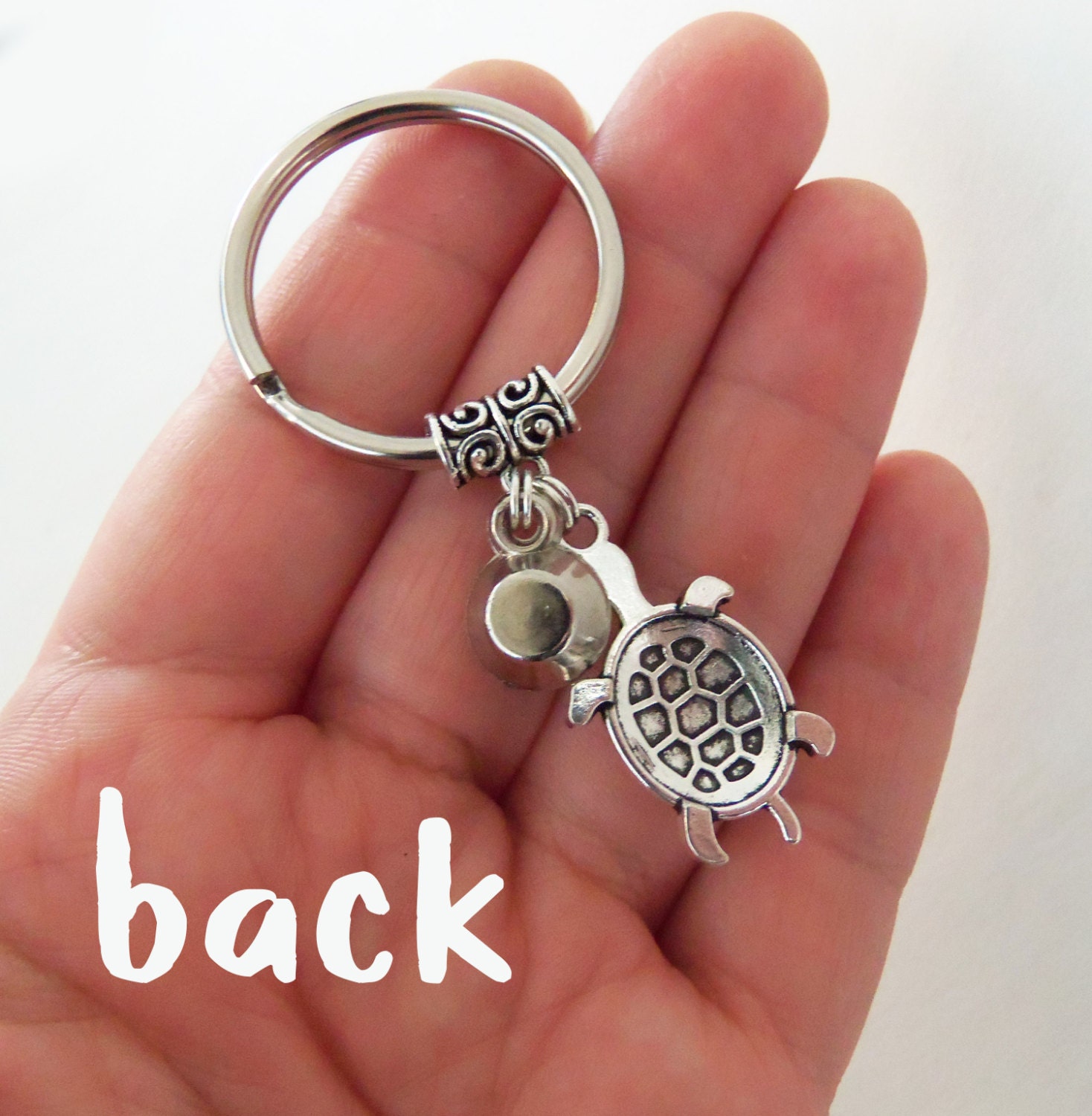 Turtle keychain sea turtle key chain seaturtle keyring