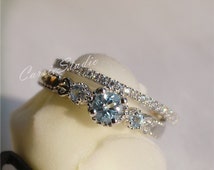 Aquamarine engagement rings popular