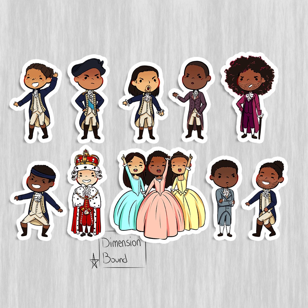 Hamilton stickers set notebook sticker laptop stickers