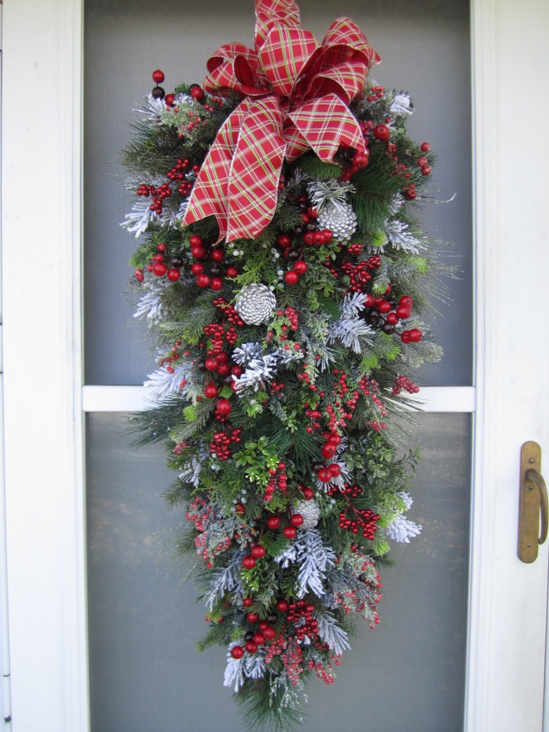xl handmade floral swag winter wreath holiday wreath christmas xl handmade floral swag winter wreath holiday wreath christmas