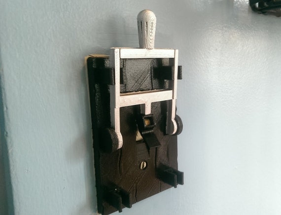 3D Printed Light Switch Cover with Flip Handle Switch Plate