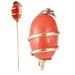 Antique Napoleon III Victorian French Stick Pin 18k Gold Coral Snake (#5341)