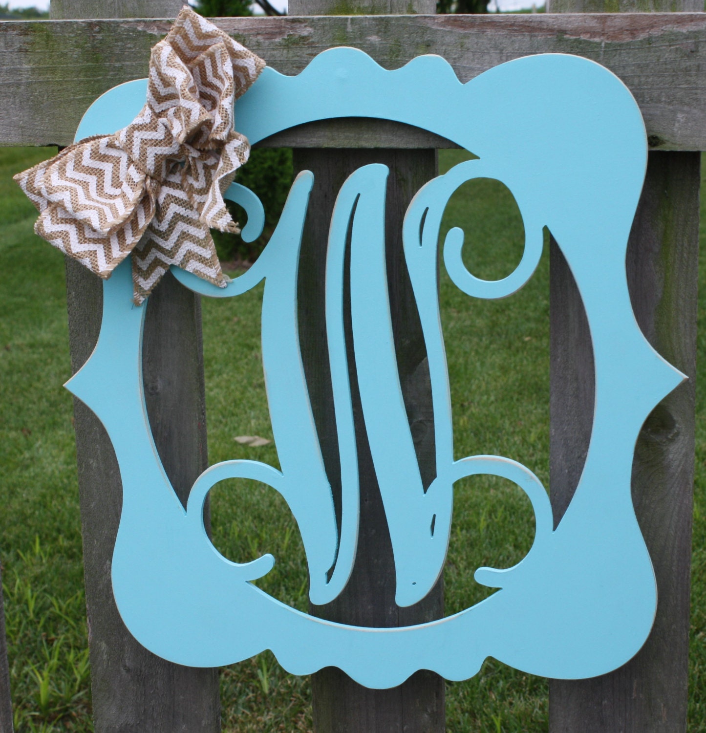 Wood Katie Frame Monogram DoorWall Hanging Home