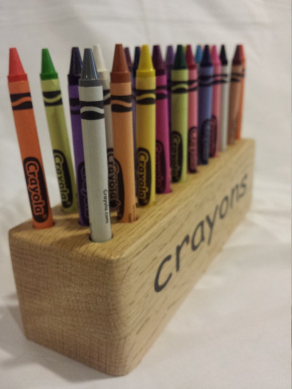 Items similar to Crayon holder . Holds 32 crayons on Etsy