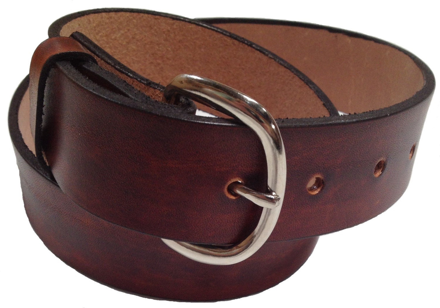 Mens Leather Belt 1.5 Wide Size 38 Choose Color