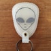 Alien Keychain glow in the dark keyring space gitd ufo