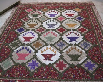 Basket quilt twin size