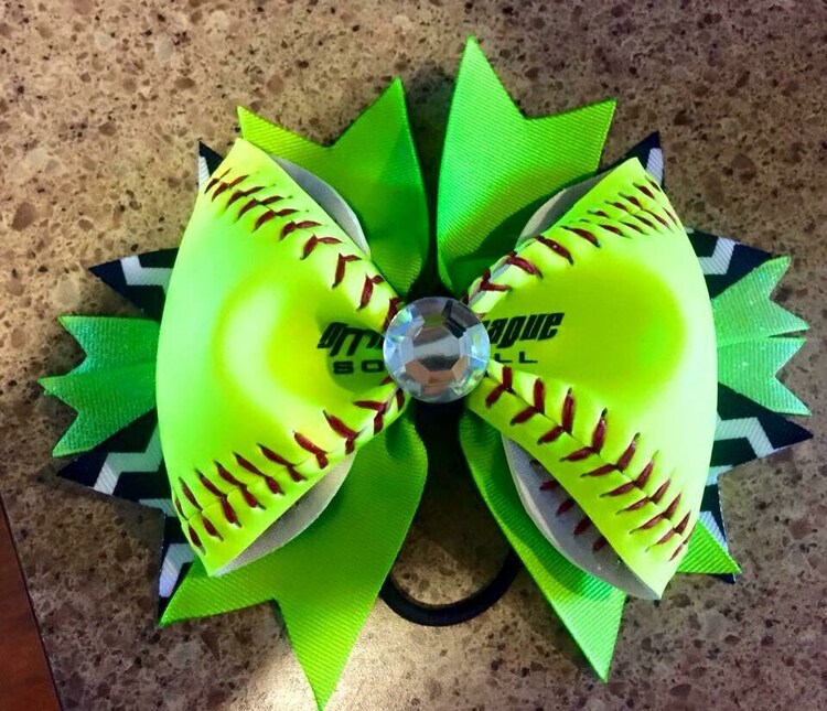 Lot of 12 Softball Bows For Teams/Bulk by CharacterBowtiqueTH