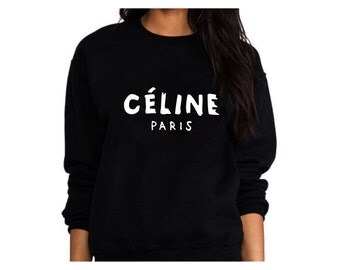 celine paris cropped sweatshirt