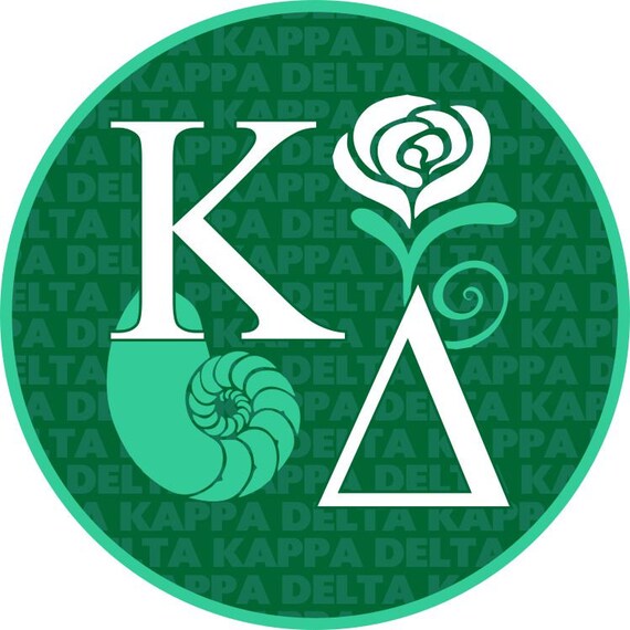 Kappa Delta Mascot Round Decals
