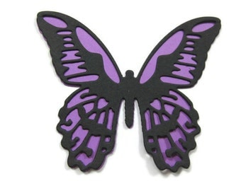 Download 24 Extra Large White Butterfly Die Cut Paper Butterfly Punch