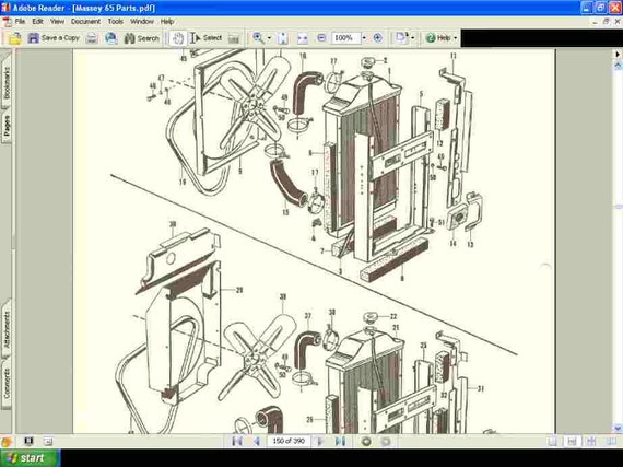 system 101 hydraulic 165 Exploded Parts of Tractor 390pg MASSEY FERGUSON Manual