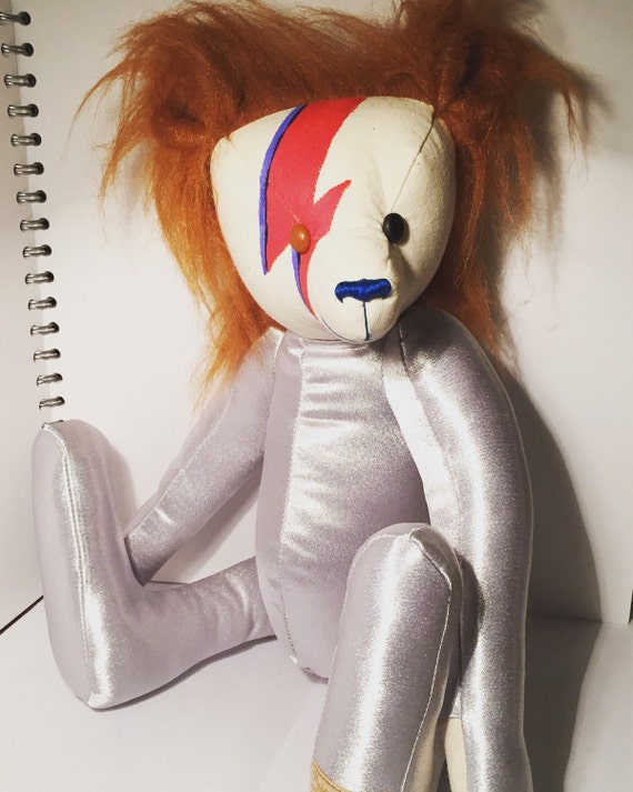 Items similar to Ziggy Starbear, collectors bear, David Bowie Bear ...