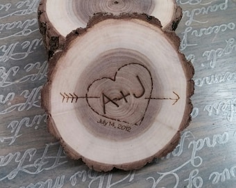 Wedding Gifts for Couple, Couples Gift, Unique Wedding Gift for Couple, Anniversary Gift, Wedding Gift, Engraved Coasters - Set of 4