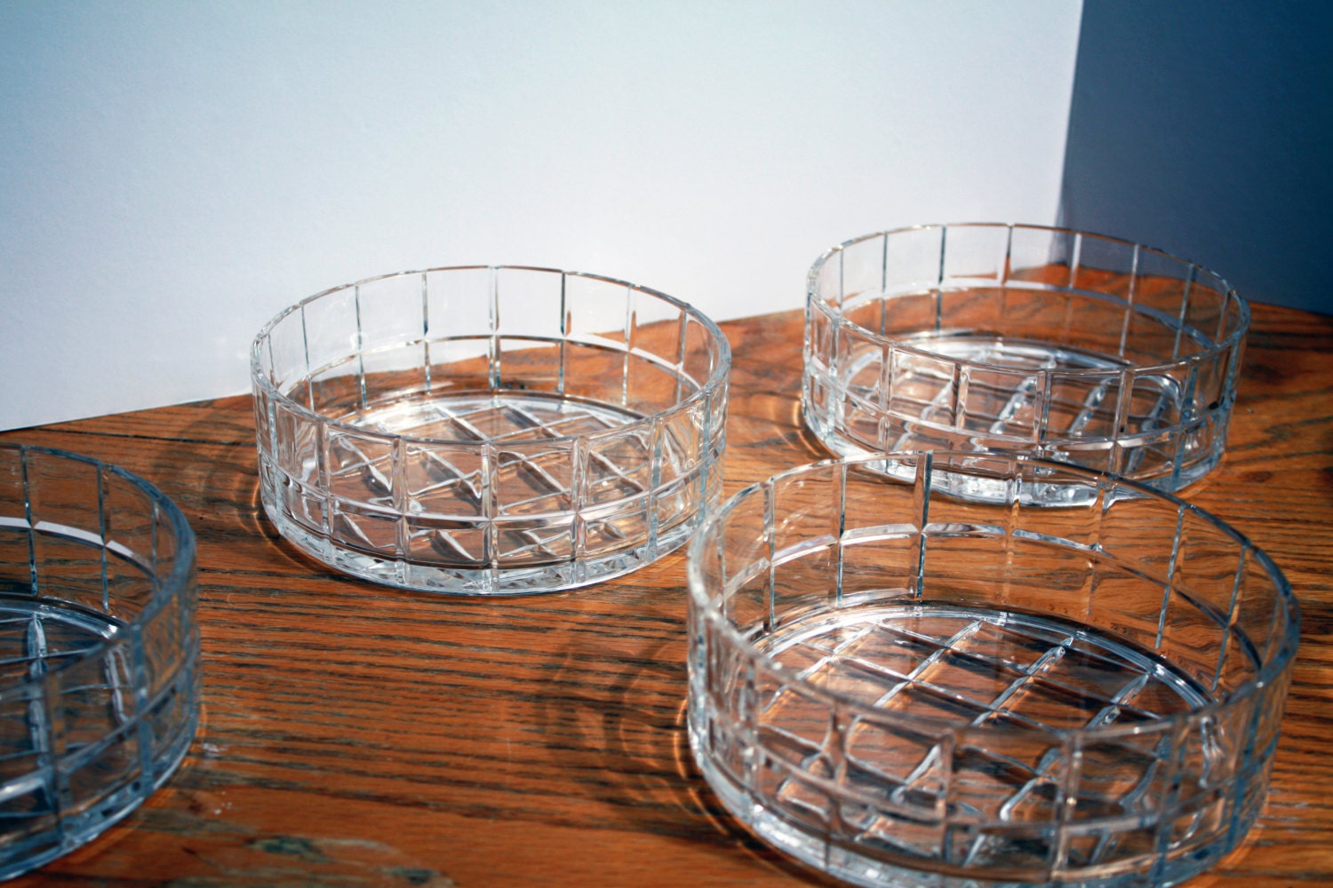 Vintage Set of 4 Crystal Bowls Haute Juice