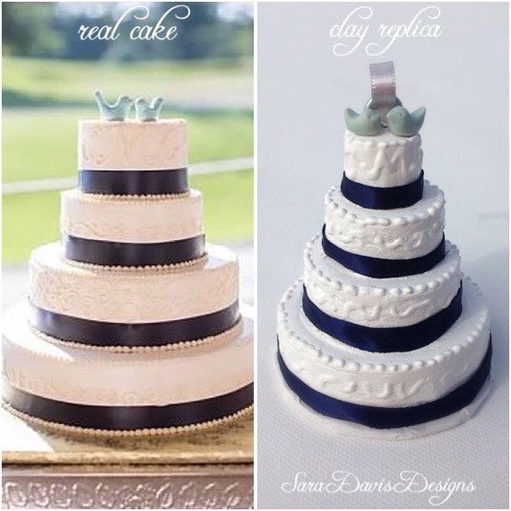Items similar to Wedding  Cake  Replica  1st Anniversary 