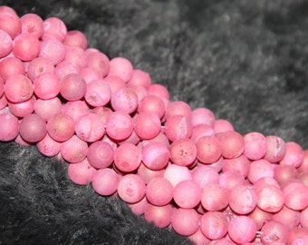 1 Strand Smile Druzy Agate Beads, 5Colors Druzy Drusy Agate Beads for DIY Necklace or Bracelets, Merry Christmas Gift Item to Girl Friend