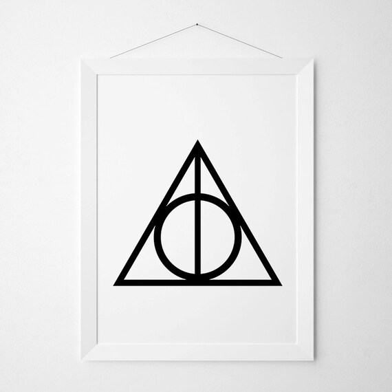 Deathly Hallows Symbol Deathly Hallows Poster Deathly