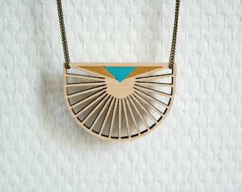 Necklace necklace wooden "Pamukkale"