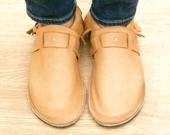 Leather Adult Moccasin - Studded Strap, Mother's Day Gifts