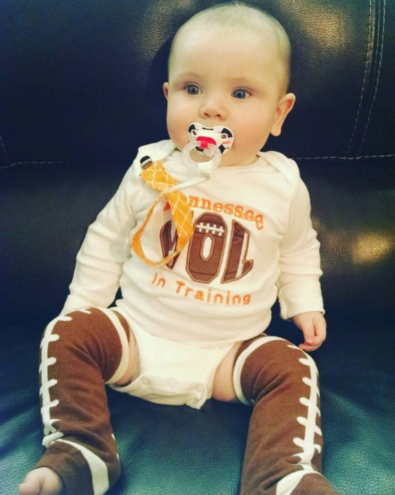 Items similar to Baby Onsie | Tennessee Vols | Football Leg Warmers ...