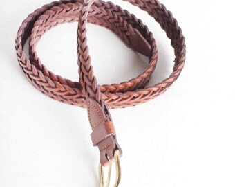 Mens braided belt | Etsy