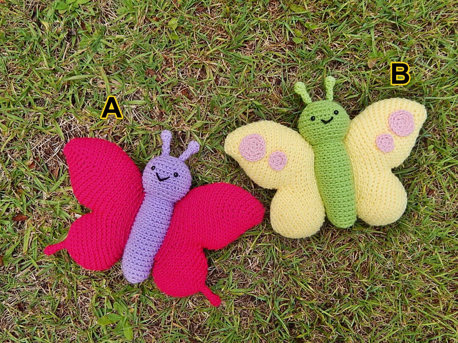 stuffed butterflies