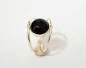 Black onyx ring | Etsy
