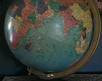 Vintage Replogle 12 inch Reference Globe