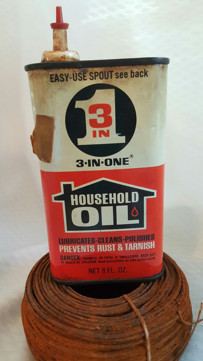 Vintage 3 in 1 Household Oil Can 3 Fl Oz. Boyle Midway Co. New