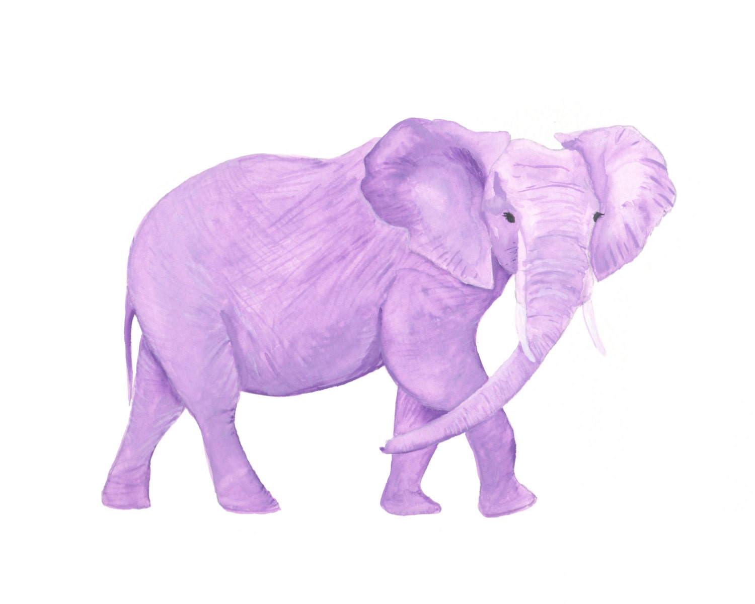 purple elephant statue